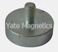 Flat SmCo pot holding magnets