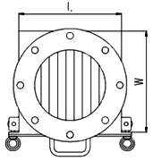 3-view Sketch of Drawer Magnet MDD