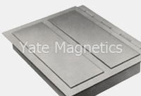 Exposed pole plate magnet