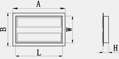 Design sketch of EP plate magnets